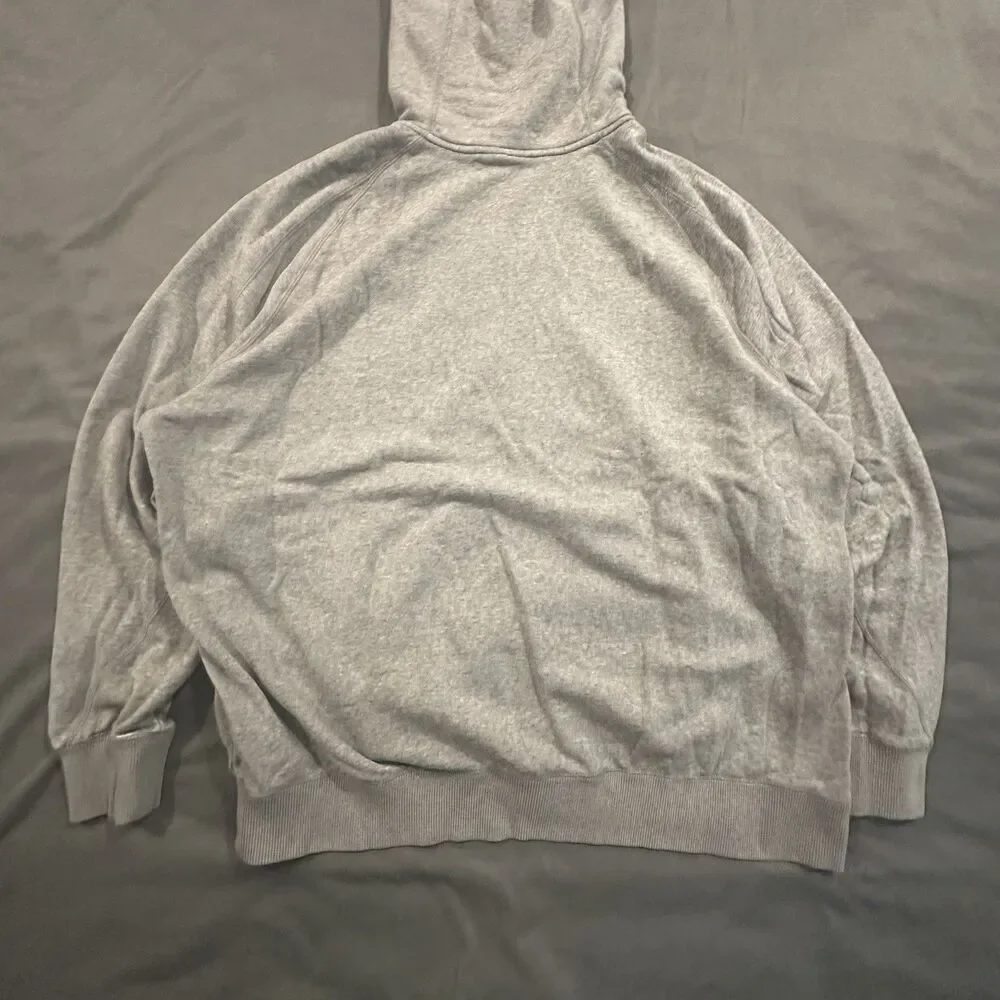 Air Jordan Hoodie Mens 2XL Full Zip Jumpman Logo Gray Fleece Mock Neck